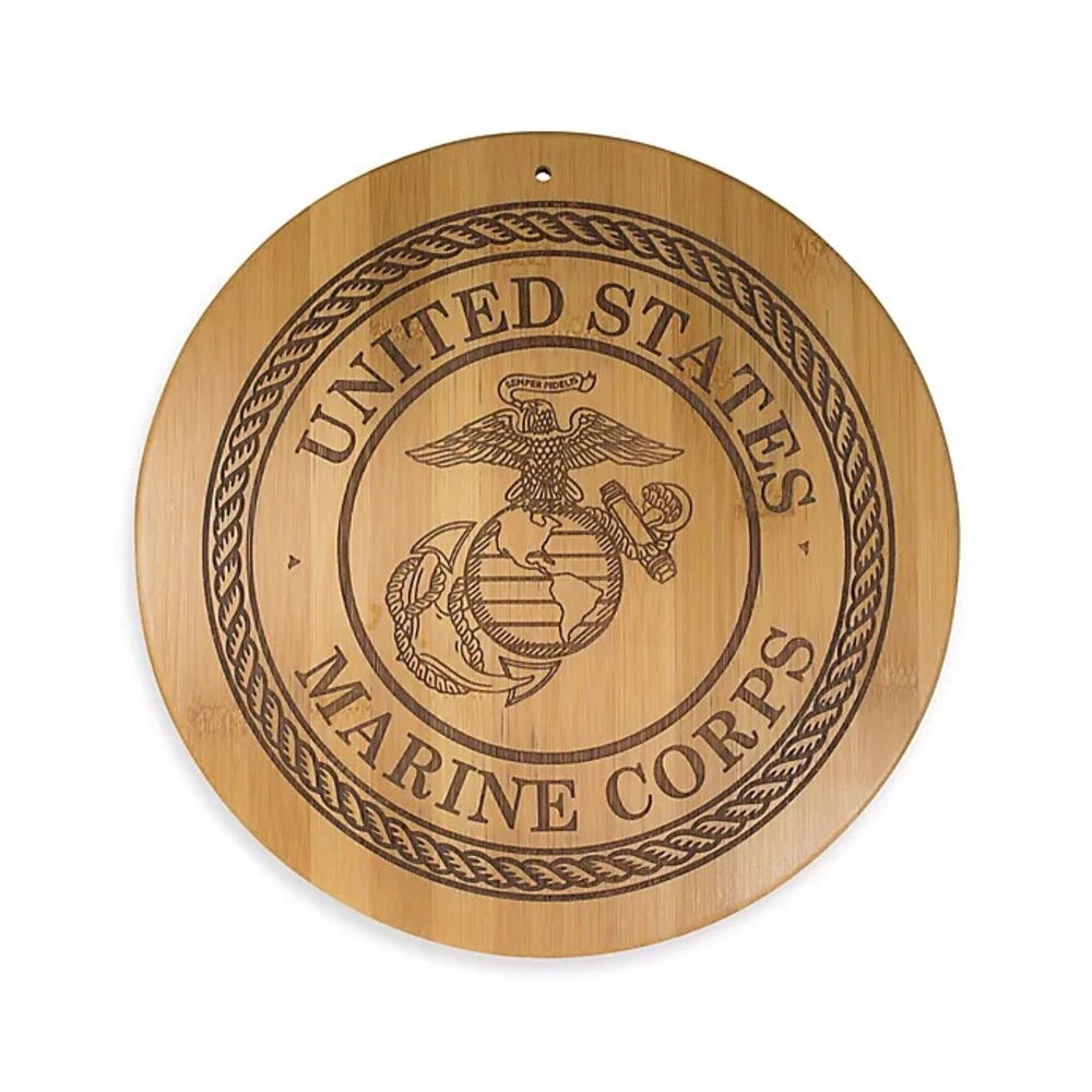 Totally Bamboo U.S. Marines 12-Inch Serving Board